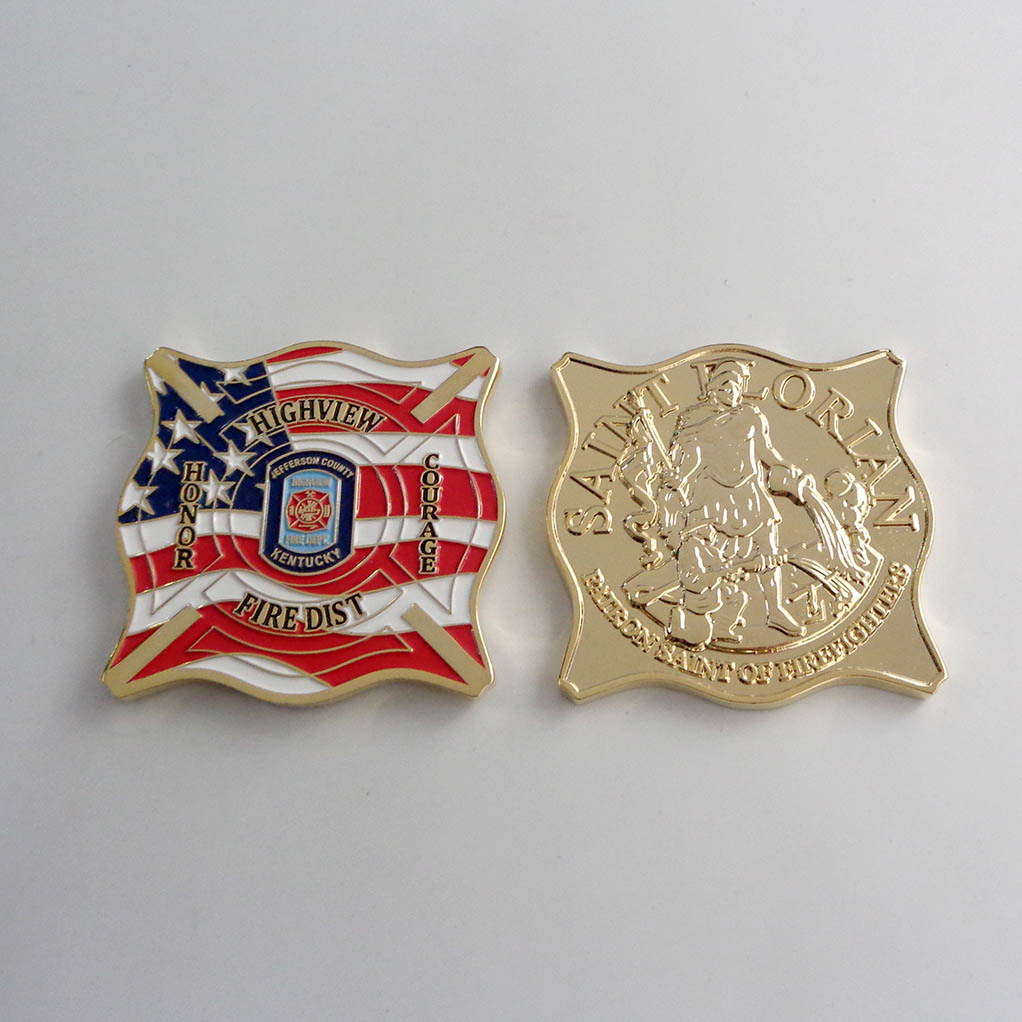 custom shaped challenge coin